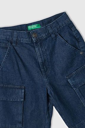 شلوارک و برمودا آبی مردانه بافتنی Benetton - کد 858548074