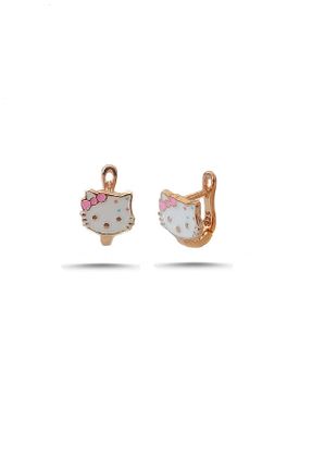 گوشواره نقره صورتی بچه گانه 925 عیار Trend Silver - کد 448285134