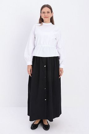 دامن حجاب مشکی زنانه رگولار ALLDAY - کد 835695916