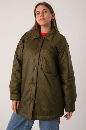 کاپشن حجاب خاکی زنانه اورسایز ALLDAY - کد 650125694