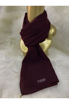 شال زرشکی زنانه جاز İPEKSCARF - کد 317065193
