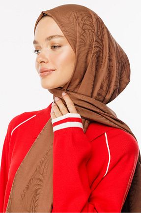 شال قهوه ای زنانه پنبه پلی استر Mooncorn - کد 858604391
