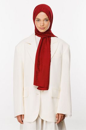 شال زرشکی زنانه پنبه پلی استر Mooncorn - کد 858603795