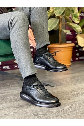 کفش کژوال مشکی مردانه چرم خالص MOR KUNDURA - کد 849939938