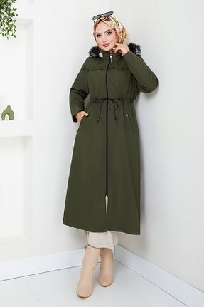 کلاه و ابایا خاکی زنانه مخلوط پلی استر ModaMerve - کد 858628557