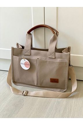 کیف دوشی سرمه ای زنانه پارچه ای BAGLOVİS - کد 813166610