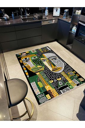 فرش رنگی قابل شستشو Rugs Modern Halı - کد 858776620