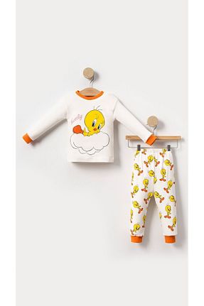 ست لباس راحتی نارنجی بچه گانه چاپی aden kids - کد 807771159