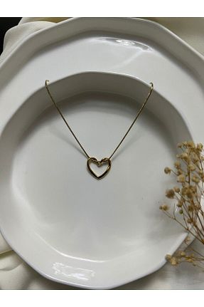 گردنبند استیل ( فولاد ) زرد زنانه استیل ضد زنگ Şirinizler Tasarım - کد 855089314