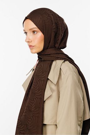شال قهوه ای زنانه پنبه پلی استر Mooncorn - کد 858603615