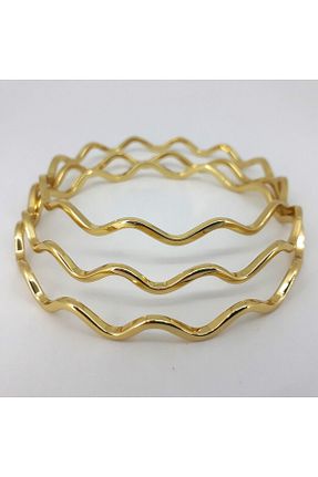 دستبند استیل (فولاد) طلائی زنانه استیل (فولاد) PİNA HEDİYELİK AKSESUAR - کد 854930686