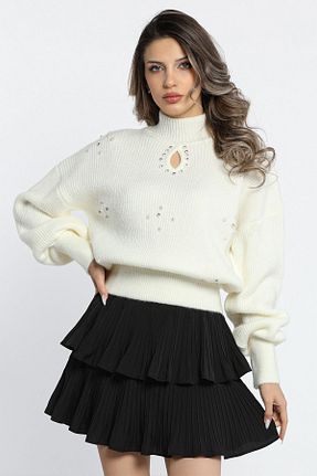 بلوز بژ زنانه ساده GÜLSELİ - کد 789083931