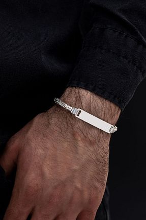 دستبند نقره طلائی مردانه 925 عیار OSMANLI GÜMÜŞ - کد 851693469