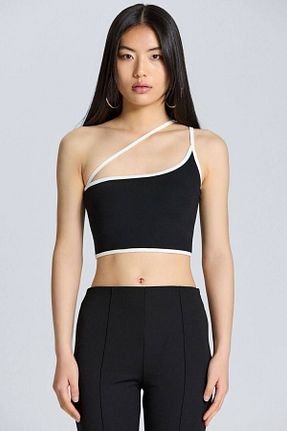 بلوز مشکی زنانه ساده Butik - کد 848828700