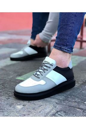 کفش اسنیکر سفید مردانه بند دار Rozero Shoes - کد 858727235
