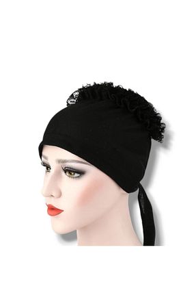 روسری مشکی پنبه ای Algitsin O L A - کد 795356028
