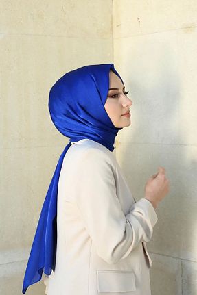 شال سرمه ای زنانه پلی استر Şehr-i Şal İstanbul - کد 738804931