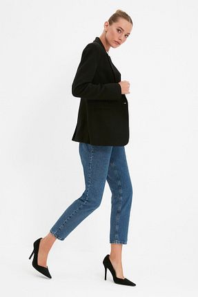 شلوار جین آبی زنانه پاچه پهن DRC trend - کد 858814692