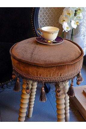 پوف و نیمکت قهوه ای Tay Tüyü Moza Sanat - کد 142343508