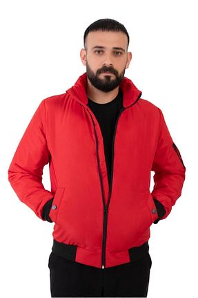 کاپشن قرمز مردانه رگولار freemen - کد 828652899