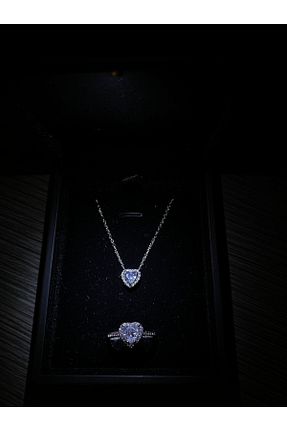 انگشتر استیل (فولاد) سفید زنانه استیل (فولاد) HKN AVM ACCESSORİES - کد 814921676
