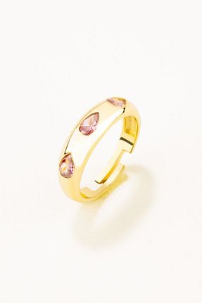 انگشتر نقره طلائی زنانه زیرکن Marie Claire - کد 857896966