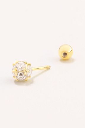 گوشواره نقره طلائی زنانه 925 عیار Marie Claire - کد 780970039