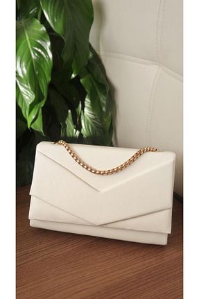 کیف مجلسی سفید زنانه چرم مصنوعی VALESCO - کد 657056707