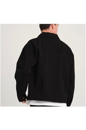 کت مشکی مردانه اورسایز RİSE - کد 858598403