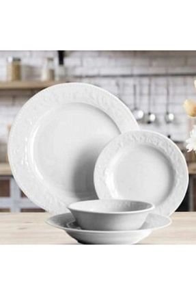 سرویس غذاخوری سفید 6 نفره Porland - کد 811869773