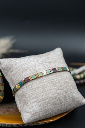 دستبند جواهر سبز زنانه سنگ طبیعی Serenite - کد 842006962