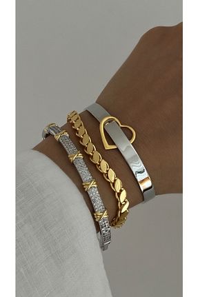 دستبند استیل (فولاد) زنانه استیل (فولاد) Vi store - کد 732351042