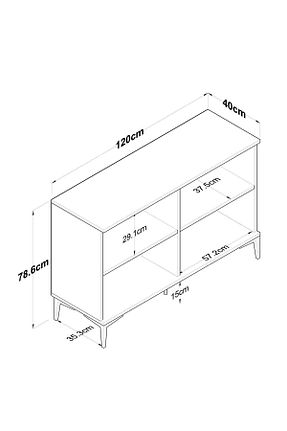کابینت چند منظوره سفید Suntalam Rani Mobilya - کد 828573686