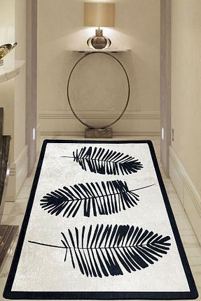 فرش مشکی قابل شستشو Chilai Home - کد 329037734