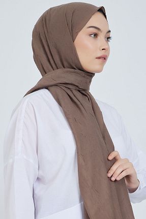 شال قهوه ای زنانه m moon scarf - کد 858420536