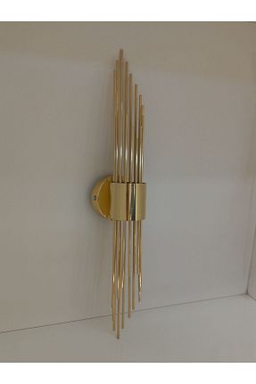 چراغ دیواری طلائی فلزی Business Store - کد 346429772