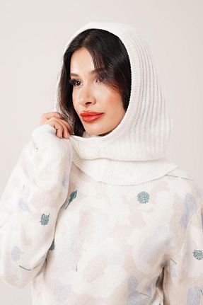 کلاه پشمی سفید زنانه اکریلیک Hipo Trend - کد 858691964