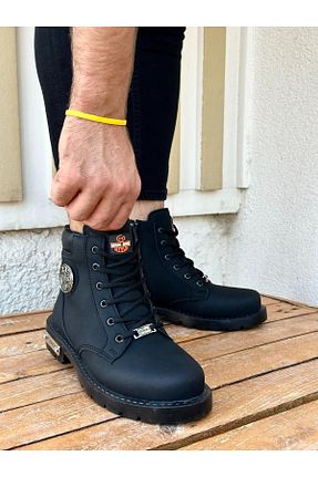 بوت / نیم بوت مشکی زنانه چرم مصنوعی Muggo - کد 31276143
