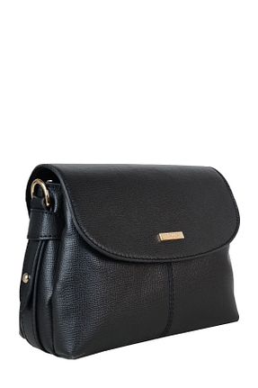 کیف پستچی مشکی زنانه چرم مصنوعی senna - کد 638765685