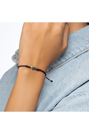 دستبند طلا مشکی زنانه 14 عیار Piano Jewellery - کد 852347533
