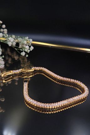 دستبند استیل (فولاد) طلائی زنانه استیل (فولاد) DG AKSESUAR - کد 782692884