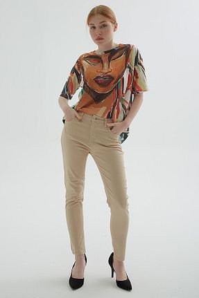 شلوار طوسی زنانه پنبه ای Fashion Friends - کد 815905948