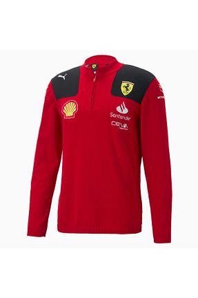 سوئیشرت قرمز مردانه ساده Puma - کد 794889572