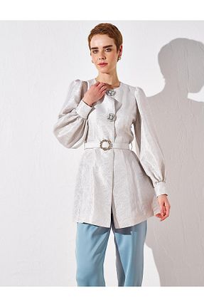 کت طوسی زنانه اسلیم فیت Kayra - کد 838689774