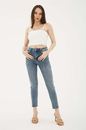 شلوار آبی زنانه پنبه ای Fashion Friends - کد 650194695