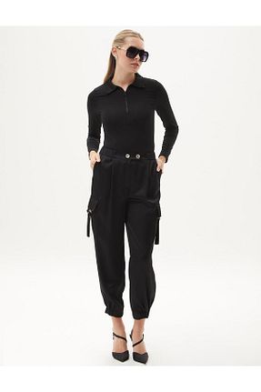 شلوار حجاب مشکی زنانه بافتنی Kayra - کد 839604071