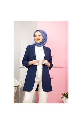 کت حجاب سرمه ای زنانه Boxy çınar özkan - کد 288571629