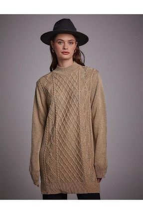 تونیک حجاب آبی زنانه بافتنی Kayra - کد 771584956