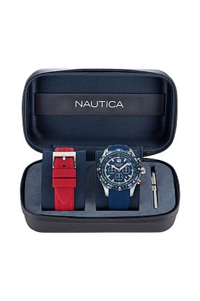 ساعت مچی سرمه ای مردانه 46 میلی متر Nautica - کد 830693253