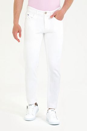 شلوار جین سفید مردانه %100 پنبه U.S. Polo Assn. - کد 839166651